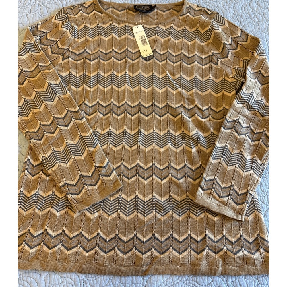 Pendleton Petite Large NWT Merino Wool Sweater Tunic Shirt Top‎